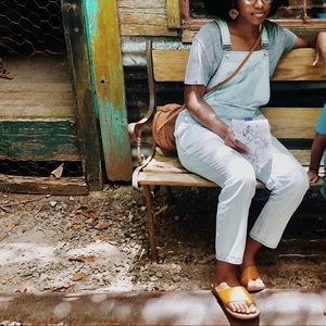 GAP Light Wash Denim Overalls